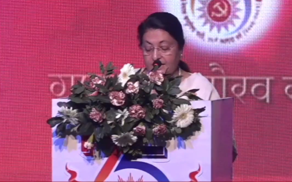 पूर्वराष्ट्रपति भण्डारी भन्छिन्-‘अब कम्युनिष्ट आन्दोलनको समीक्षा गरौं’