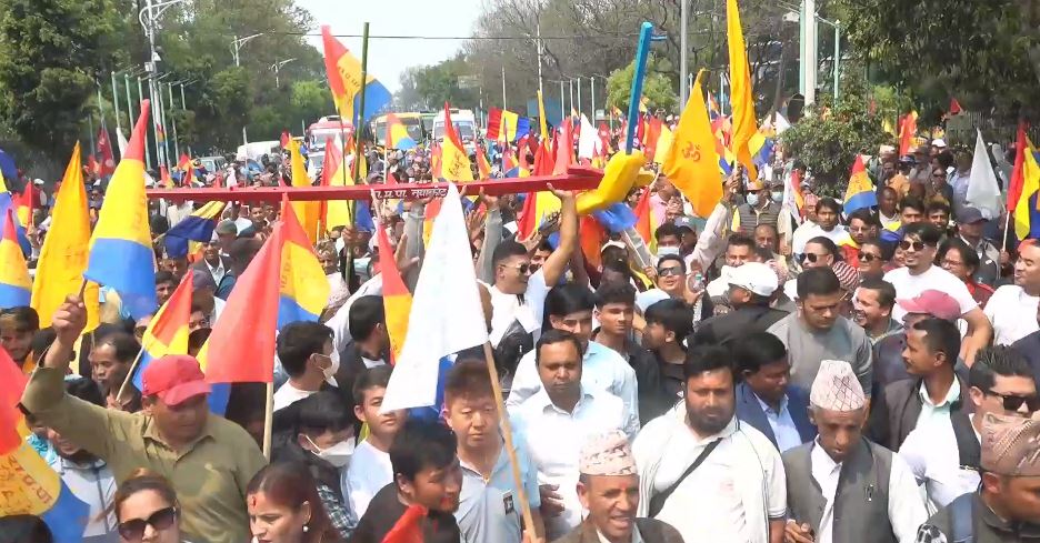 राप्रपाको प्रदर्शन: काठमाण्डौको ट्राफिक व्यवस्थापन अस्तव्यस्त