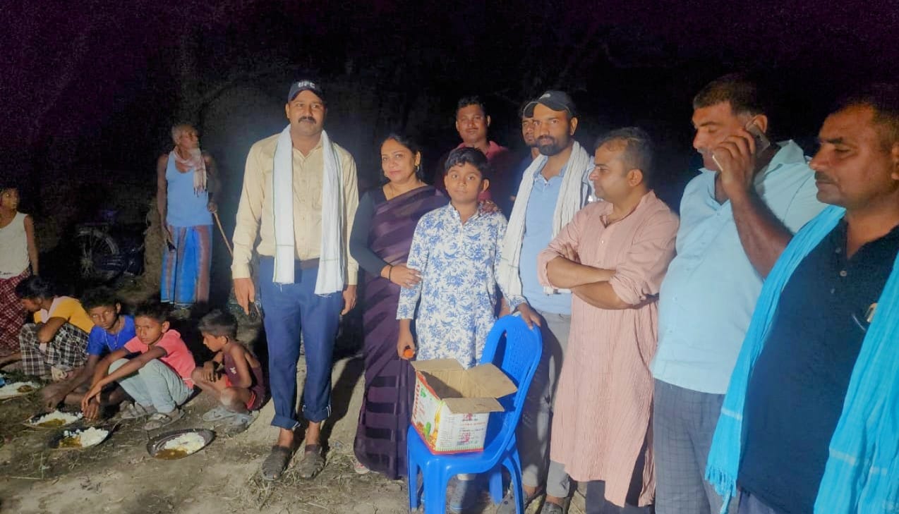 चिम्टीका अग्निपीडितलाई मधेशी एकता समाजले गर्यो भोजनको व्यवस्था