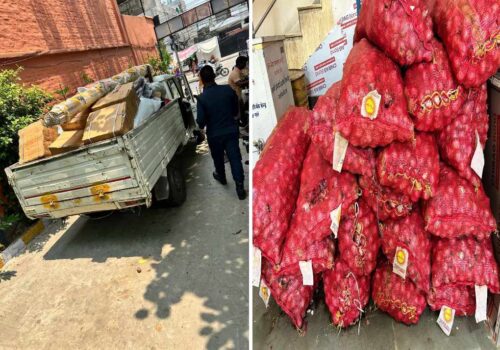 वडा प्रहरी कार्यालय विर्ताद्वारा वीरगंजबाट भन्सार छलीका सामग्री बरामद