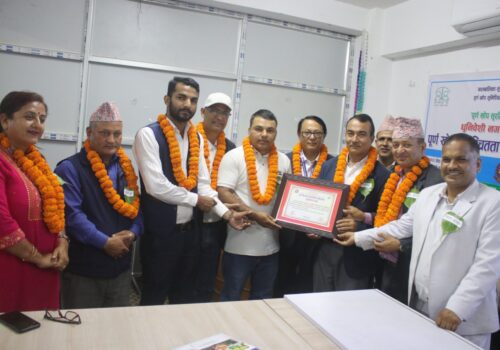 धुनिवेशी नगरपालिका पुर्ण खोप सुनिश्चितता घोषणा