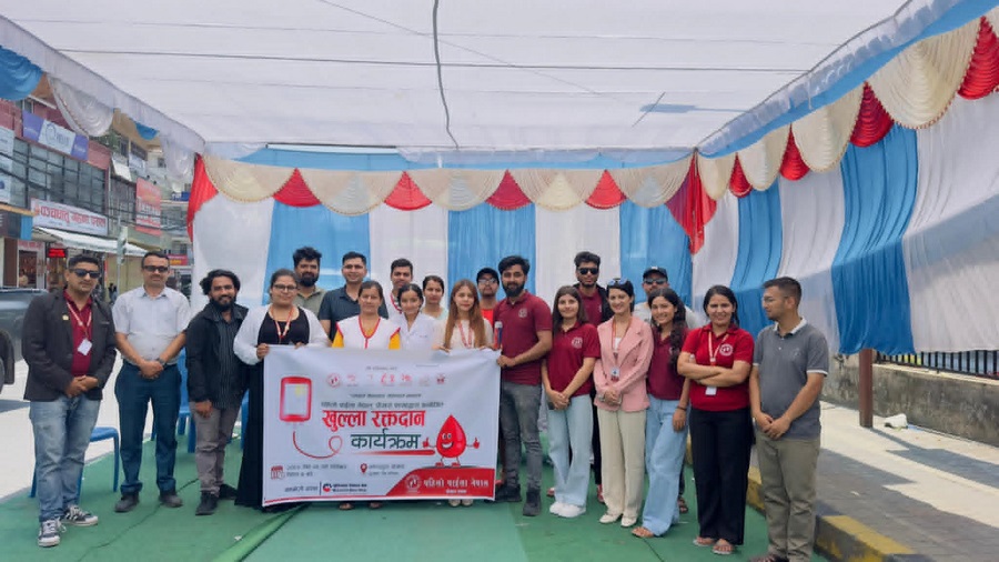 पहिलो पाईला नेपालले गर्यो रक्तदान कार्यक्रम